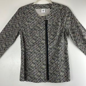 CAbi Zip-Front Blazer Jacket Size Small